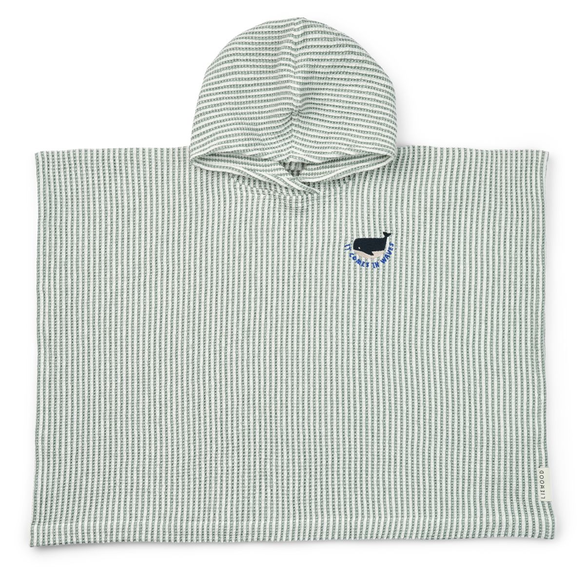 Liewood PACO Stickerei Poncho - Y/D stripe Peppermint / Creme de la creme - Bademantel / Poncho