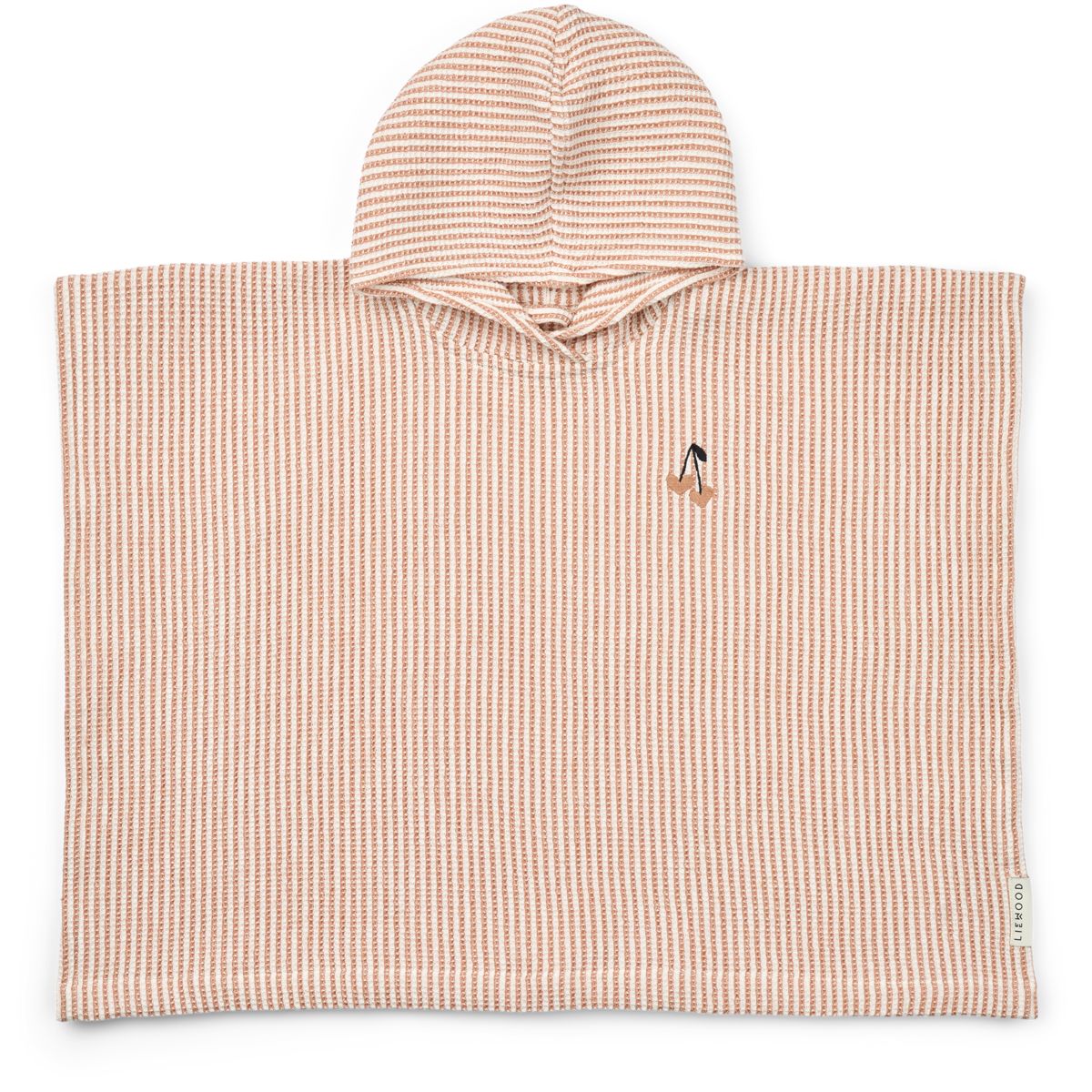 Liewood PACO Stickerei Poncho - Y/D Stripe tuscany rose / creme de la creme - Bademantel / Poncho