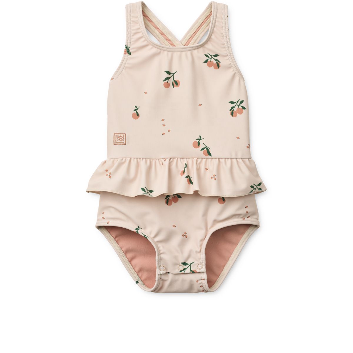 Liewood Amara Bedruckter Badeanzug - Peach / Sea shell - Badeanzug
