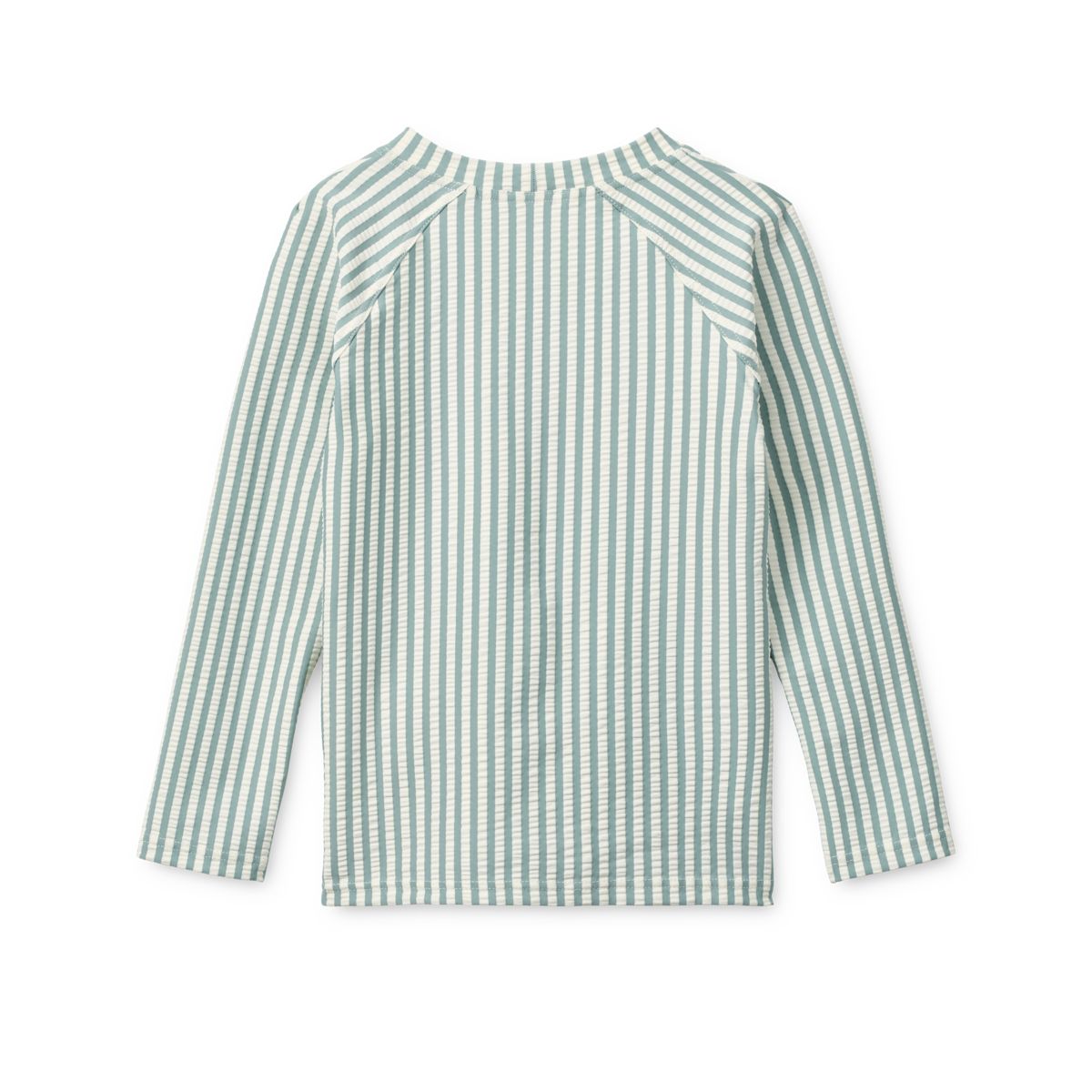 NOAH Langärmliges Schwimm-T-Shirt aus Seersucker - Peppermint / Sandy