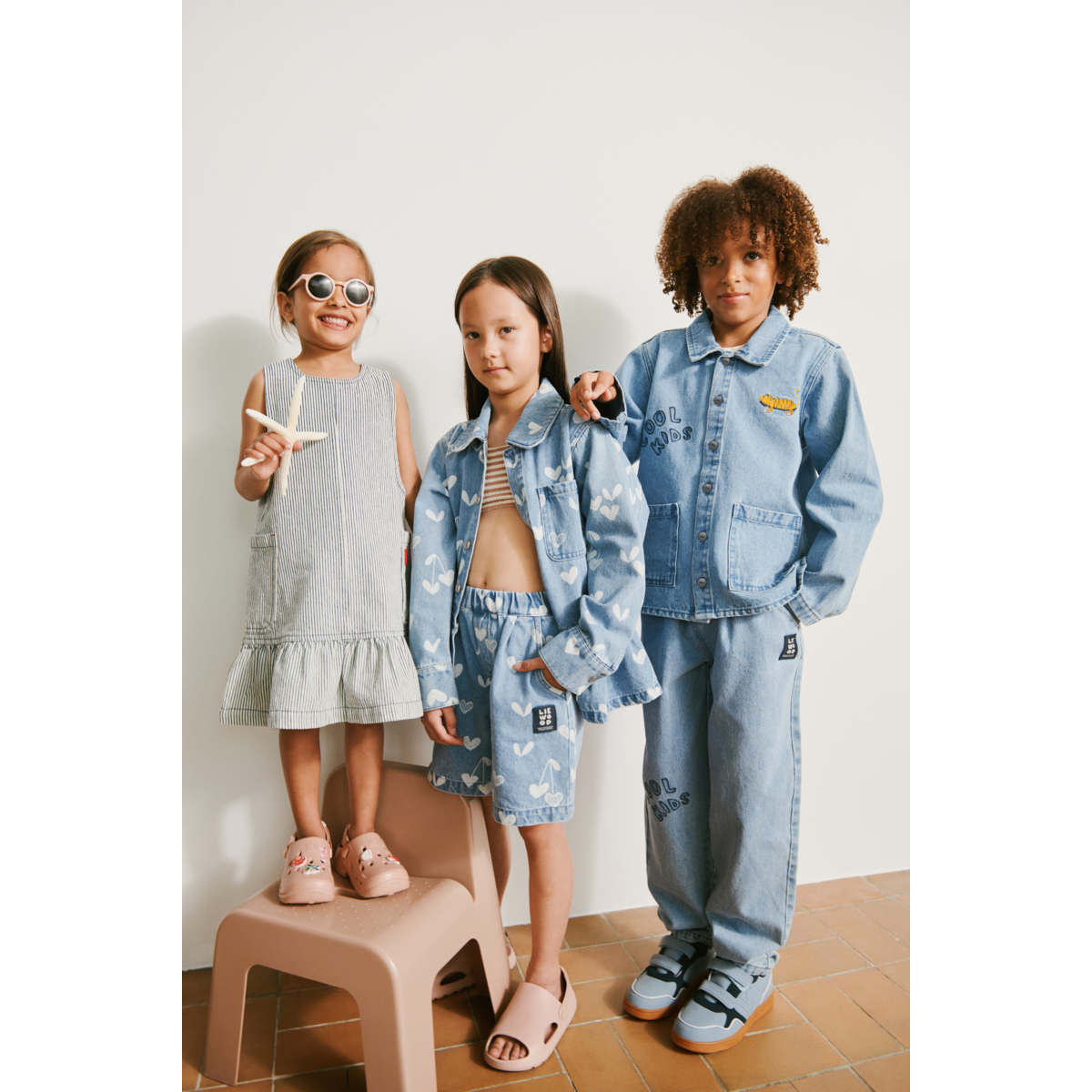 Liewood Kinsley Denim Overshirt - Cool kids / Light blue denim - OVERSHIRT