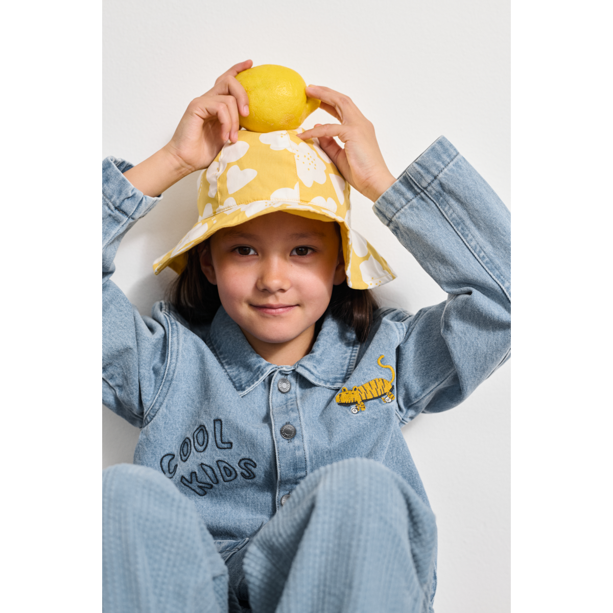 Liewood Amelia Wendbarer Sonnenhut - Flower / Lemon yellow - Hut & Kappe