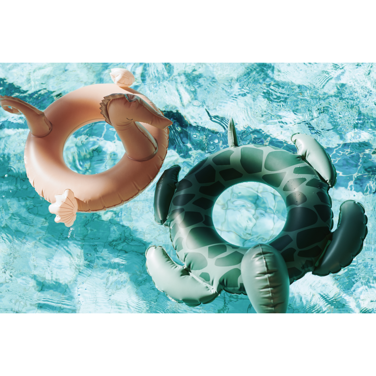 PHOEBE Schildkröten-Schwimmring
- Faune green
