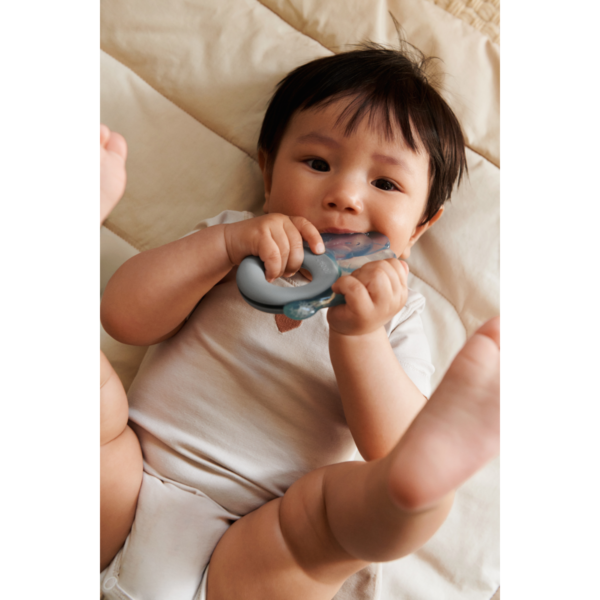 Liewood RITA Elefant Kühlende Beißringe im 2er-Pack - Sandy / Dove blue - Beißring