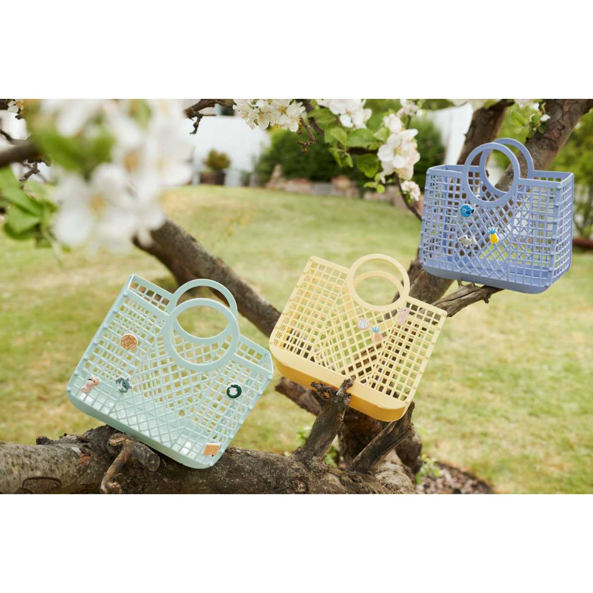 Liewood Samantha Korb mit Anhängern - LIght Peppermint - KORB-TASCHE