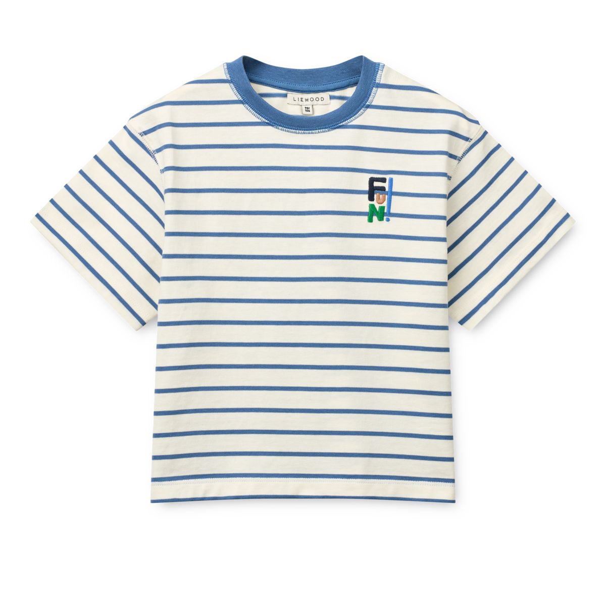 Liewood Tyler Striped short-sleeve T-shirt - Riverside / Creme de la creme - TSHIRT