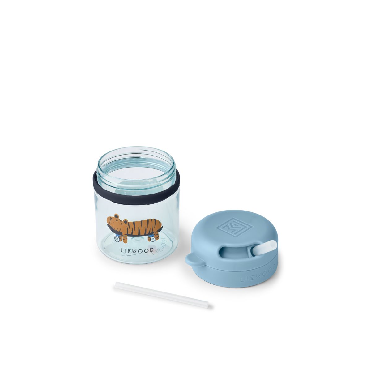 Liewood PAVIA Tritan-Becher mit Strohhalm - Fun / Beach blue - Becher