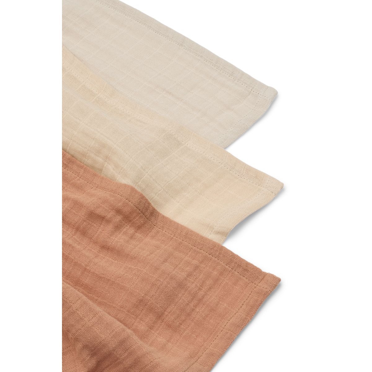 Liewood Lewis Baumwollmusselin Tuch 3er-Pack - Tuscany rose mix - Musselin Tuch