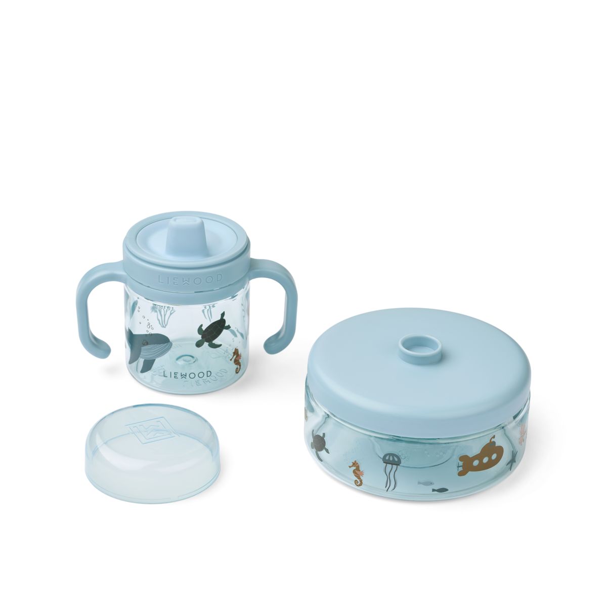 Liewood BEATRIX Geschirrset - Sea creature / Sandy - Geschirr satz