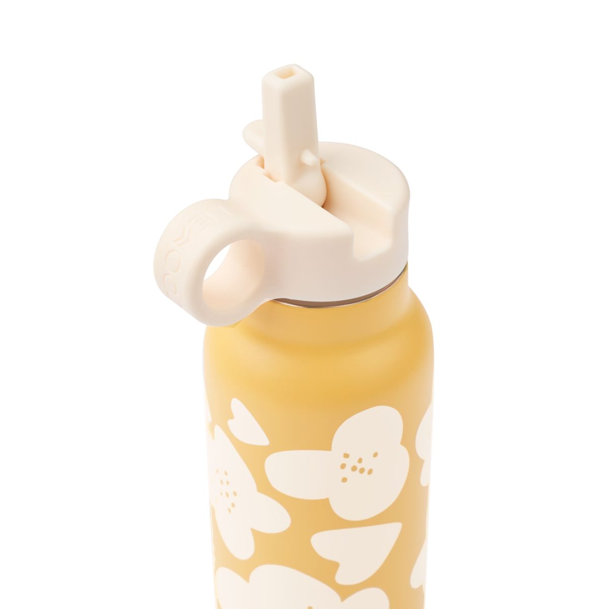 Liewood Falk Wasserflasche 350 ml - Flower / Lemon yellow - Wasserflasche