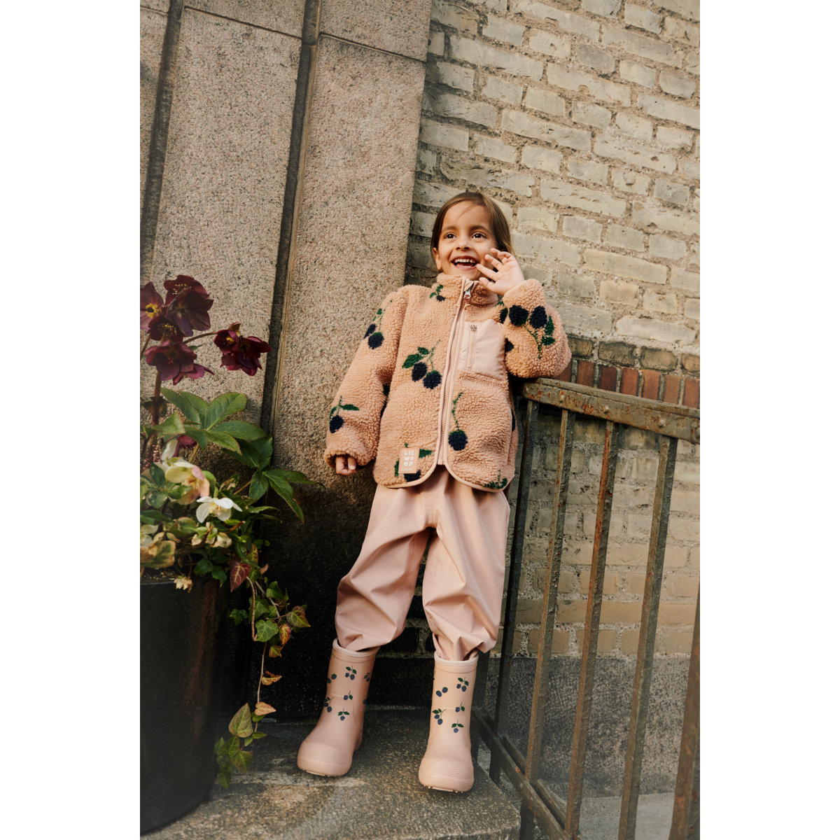 Liewood Nolan Fleecejacke - Berry / Pale Tuscany - Jacke