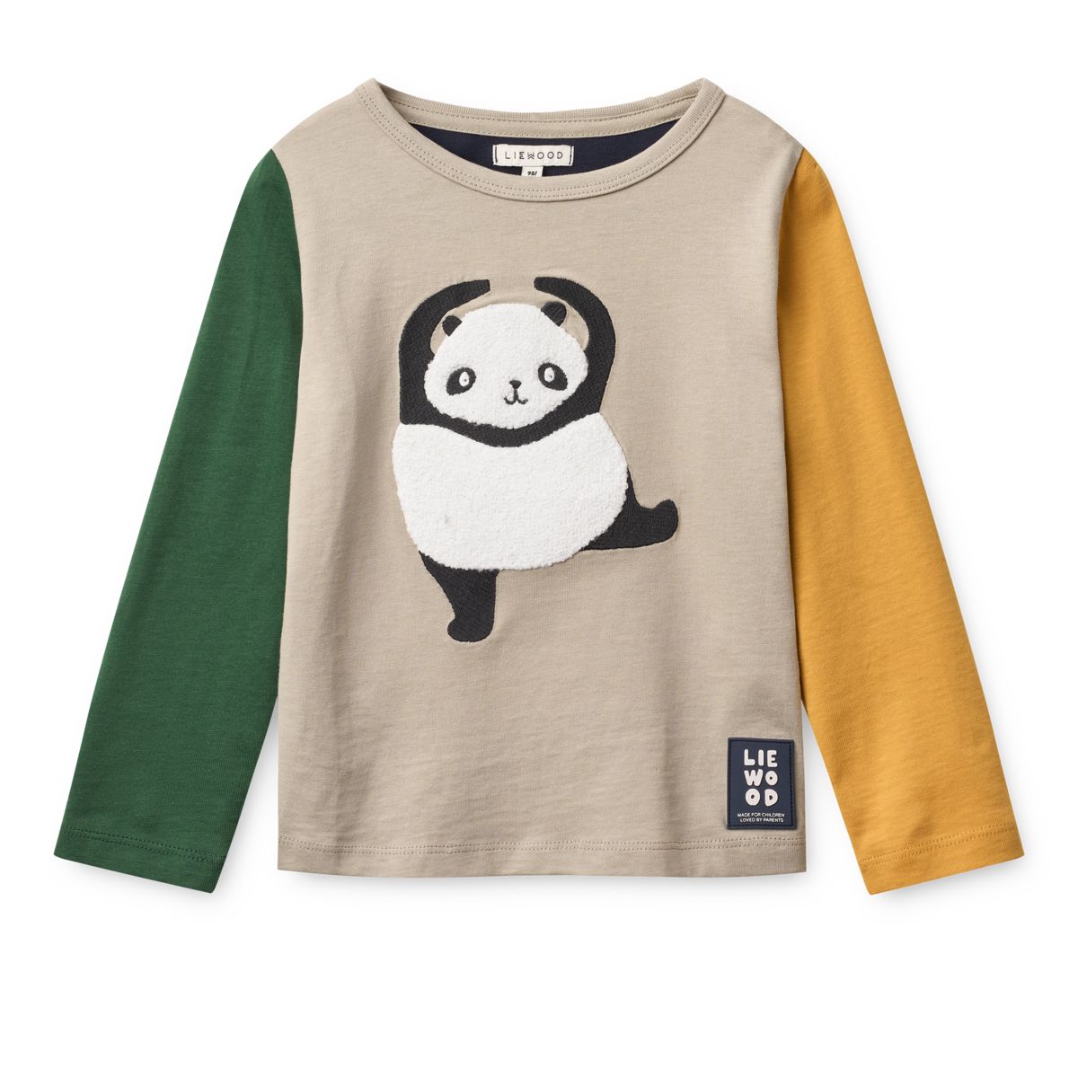 Liewood APIA Langarm T-Shirt - Panda / Mist / Classic navy multi mix - T-shirt