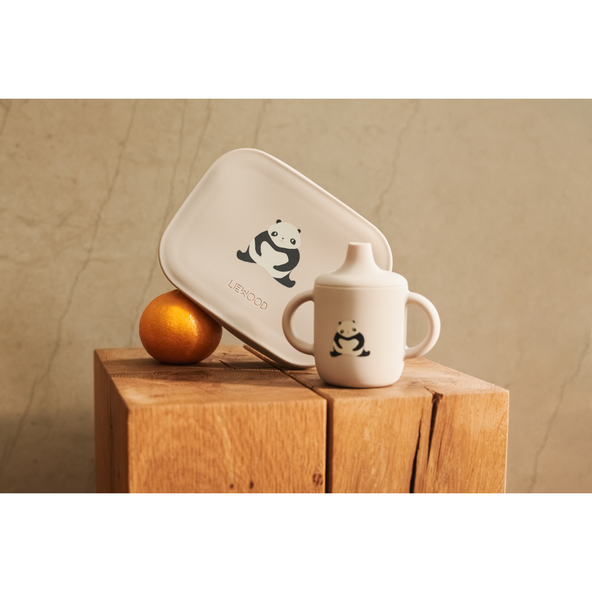 Liewood ARTHUR Lunchbox - Panda / Sandy / dark grey - Brotdose