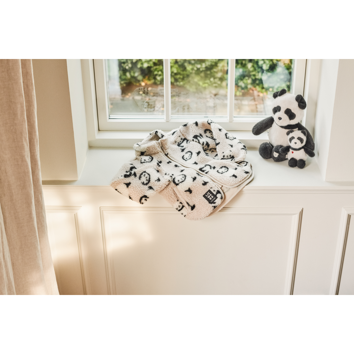 Liewood Nolan Fleecejacke - Panda / Sandy - Jacke