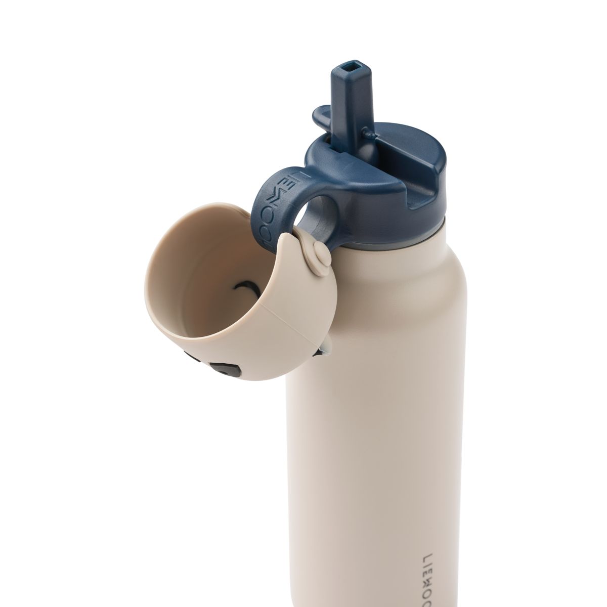 FALK Wasserflasche mit Panda-Deckel 350 ml - Sandy