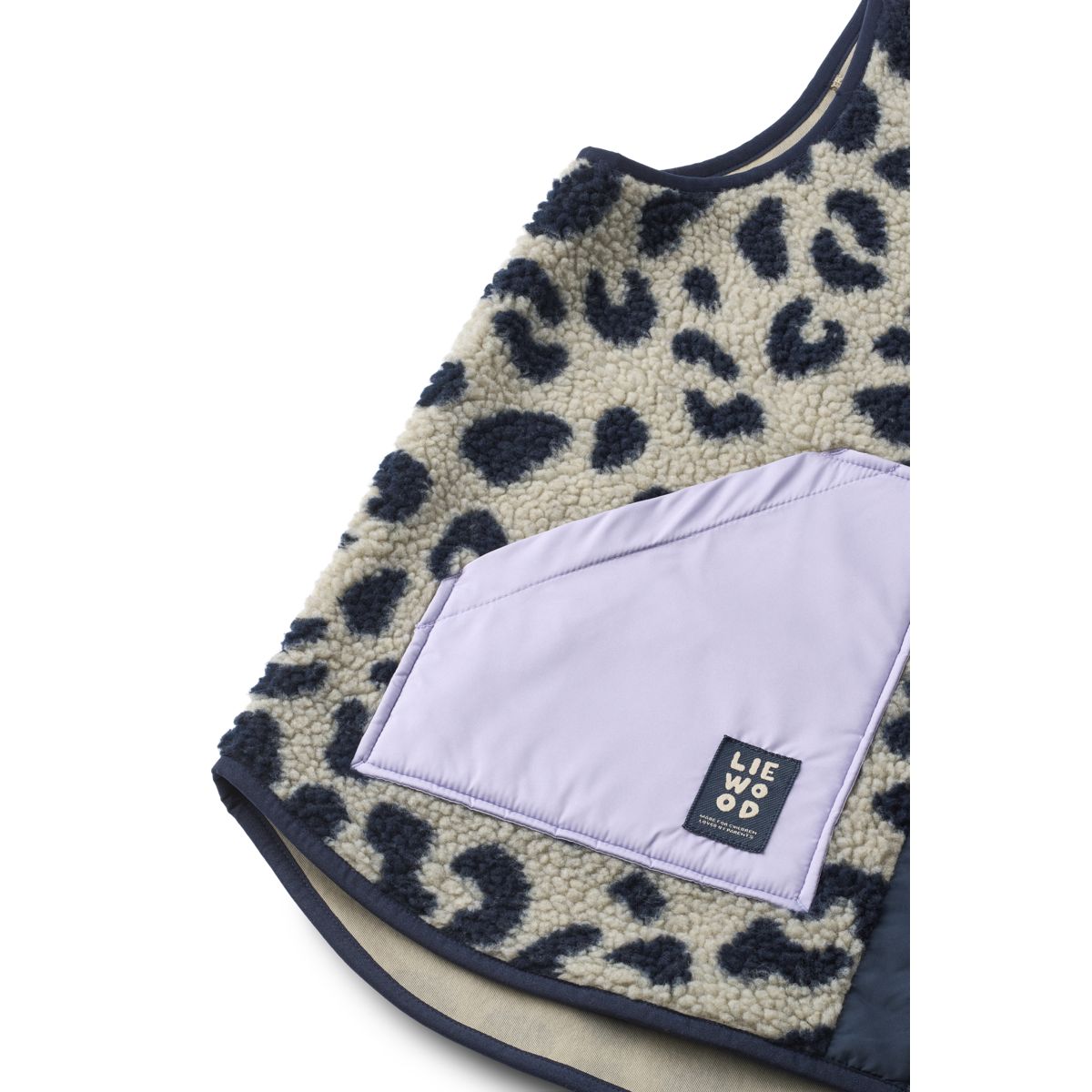 Liewood Nilu Adult Pile Vest - Mega leo / Mist mix - VEST