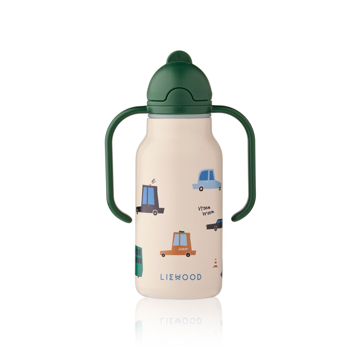 Liewood KIMMIE Steel Water Bottle 250 Ml - Cars / Sandy - WATER BOTTLE