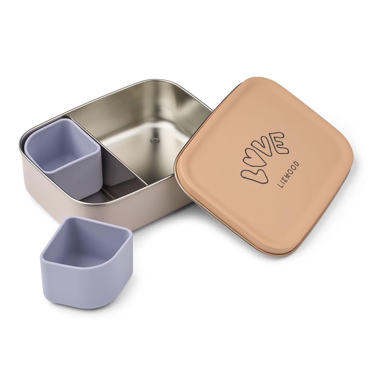 Liewood Nina Stainless Steel Lunchbox - Love / Pale tuscany - LUNCHBOX
