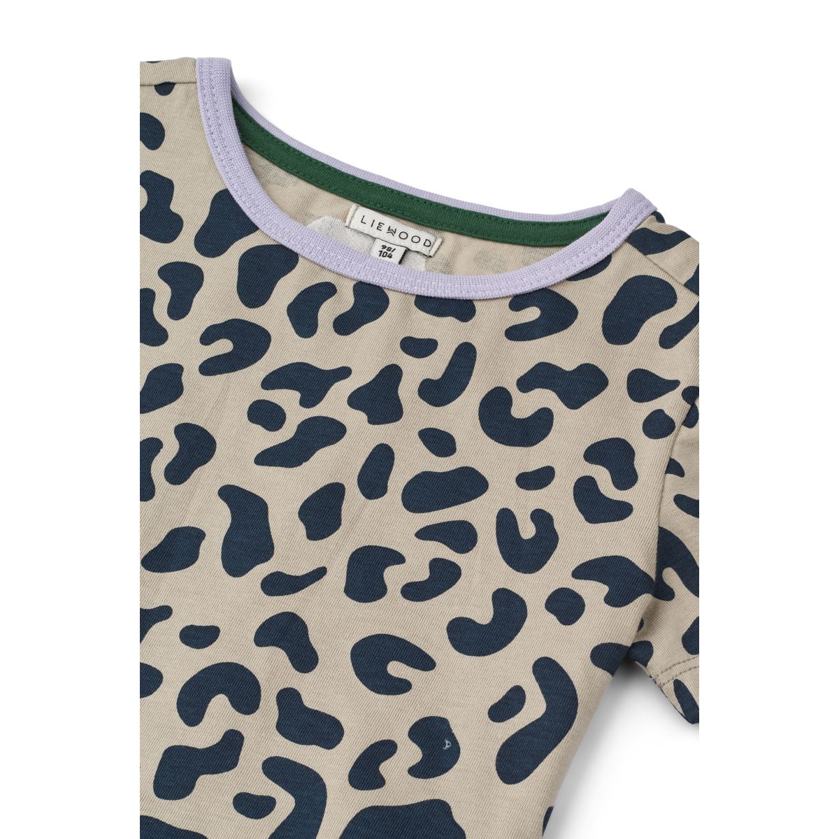 Liewood Kya Short-sleeve peplum T-shirt - Leo / Mist - TSHIRT