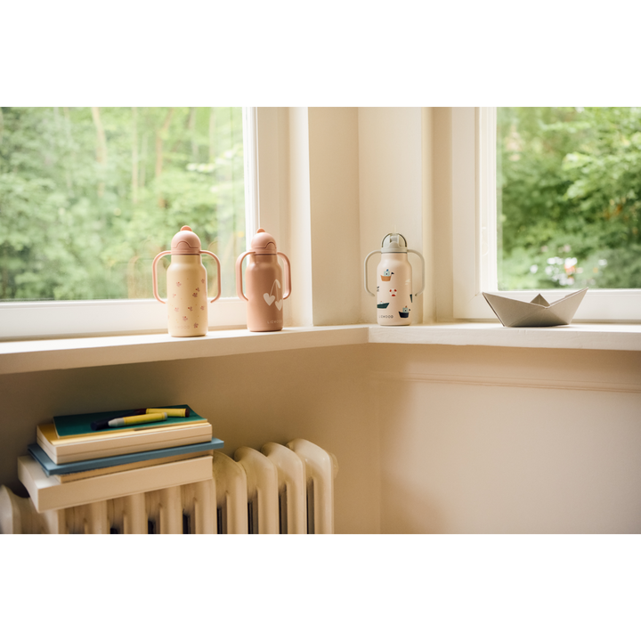 KIMMIE Bedruckte Flasche 250 ml - Sailing / Sandy