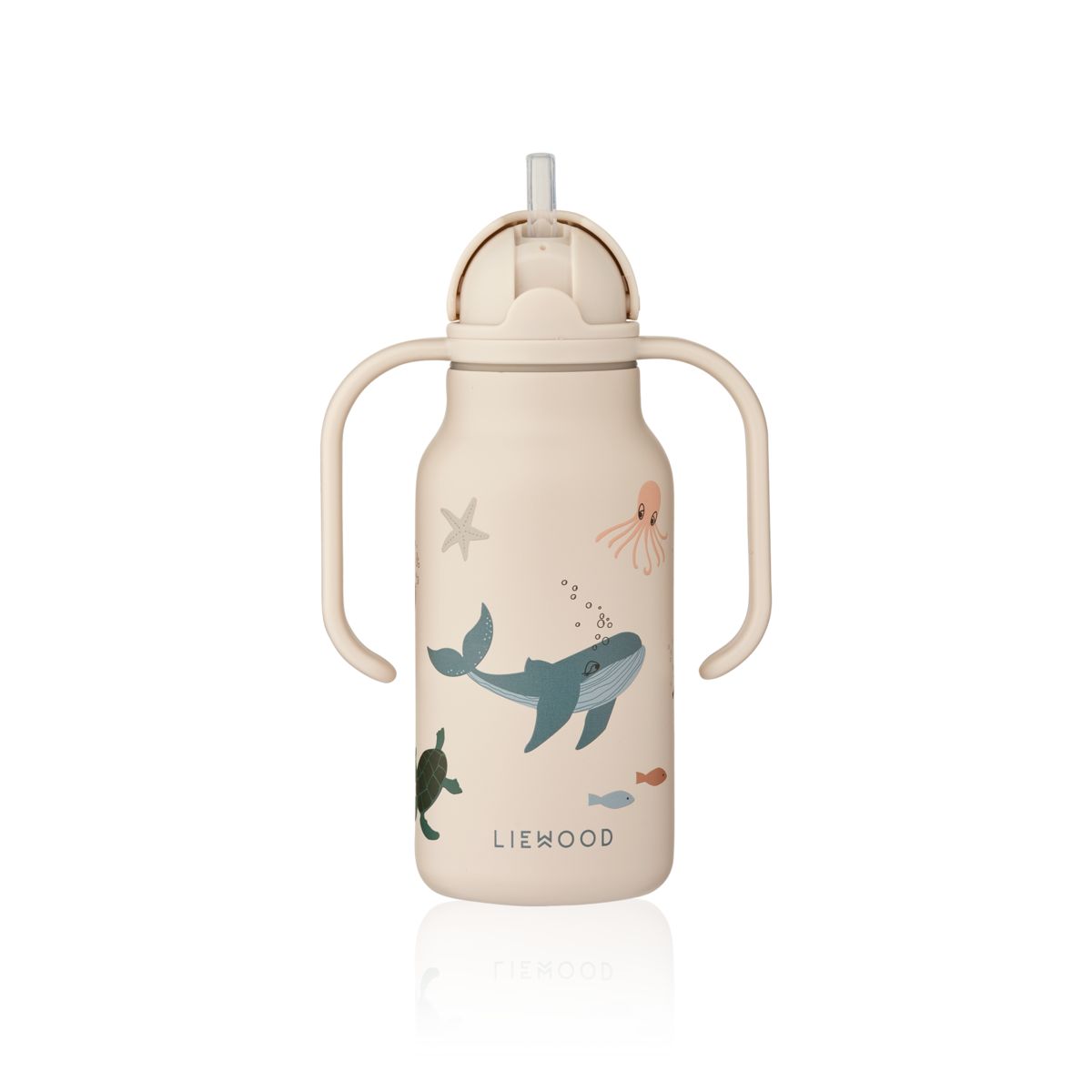 Liewood Kimmie Steel Water Bottle 250 Ml - Sea creature / Sandy - WATER BOTTLE