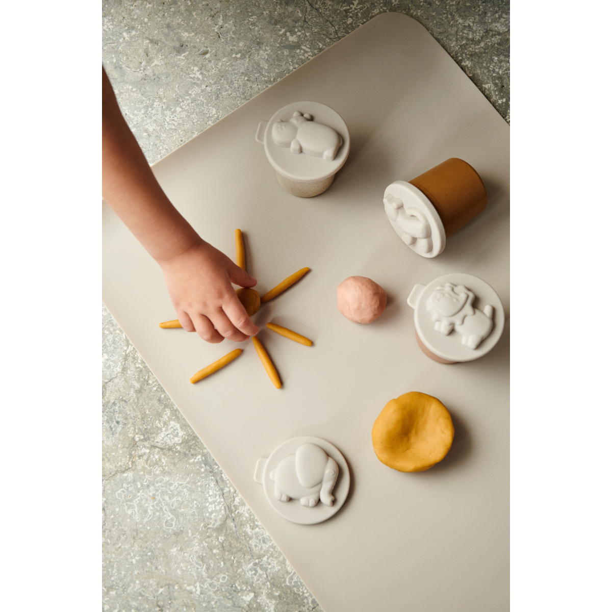 Liewood Rollie Spielknete Set, 6Er-Pack - Yellow mellow multi mix - Kreatives Spielzeug