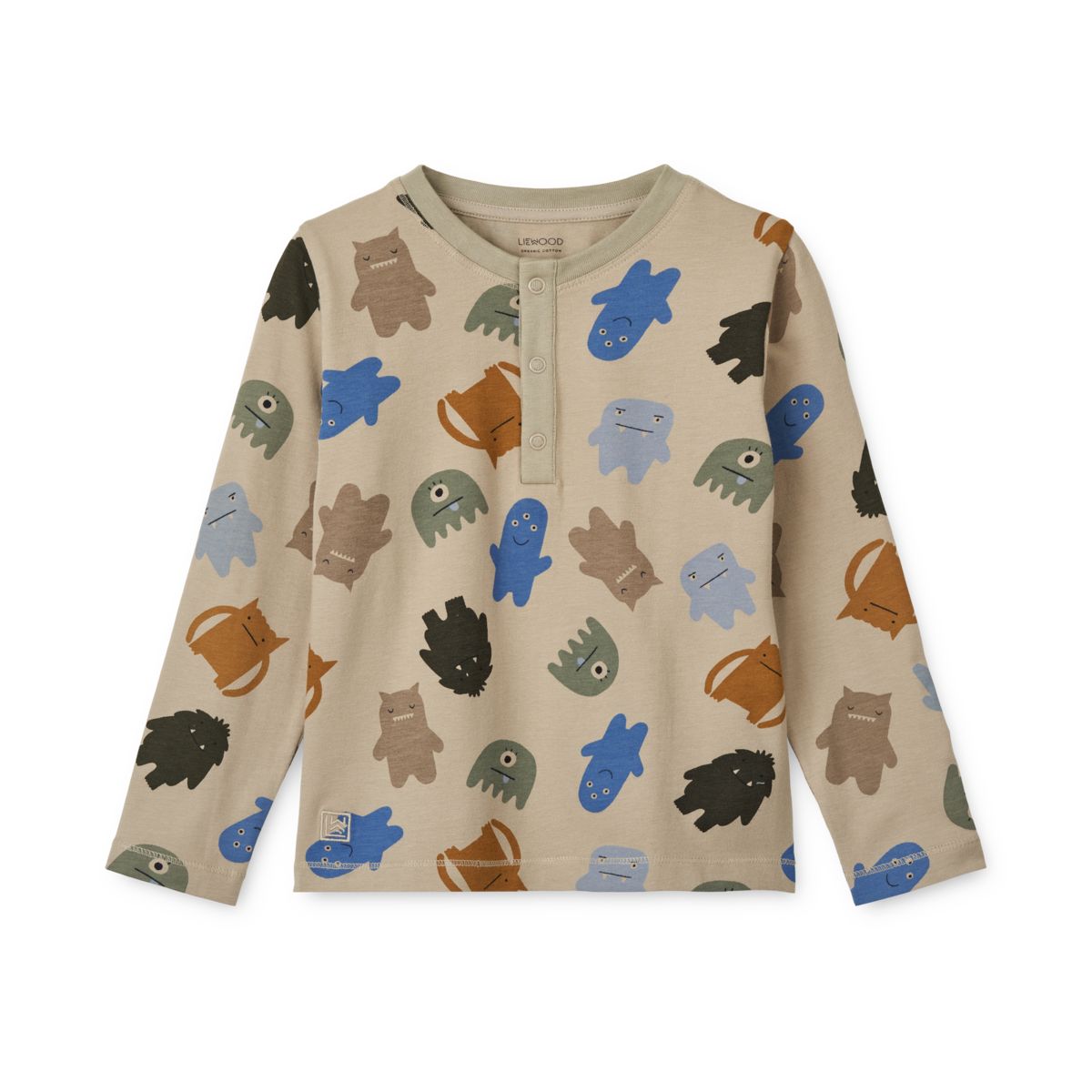 Liewood Wilhelm Pyjama-Set - Monster / Mist - Pyjama-Set