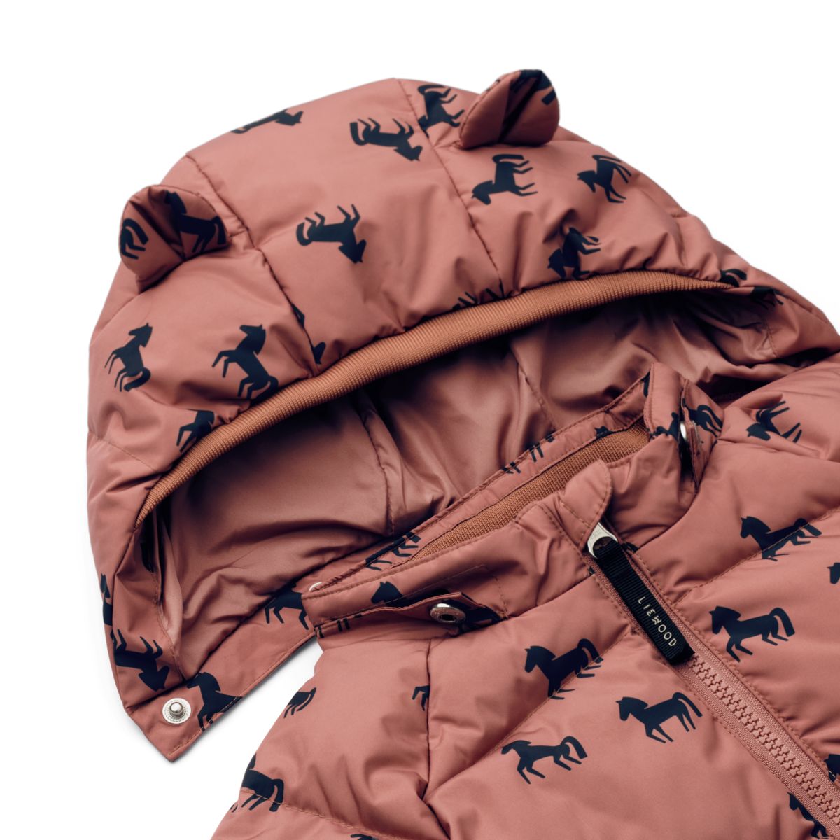 Liewood Polle Daunenjacke - Horses / Dark rosetta - Jacke