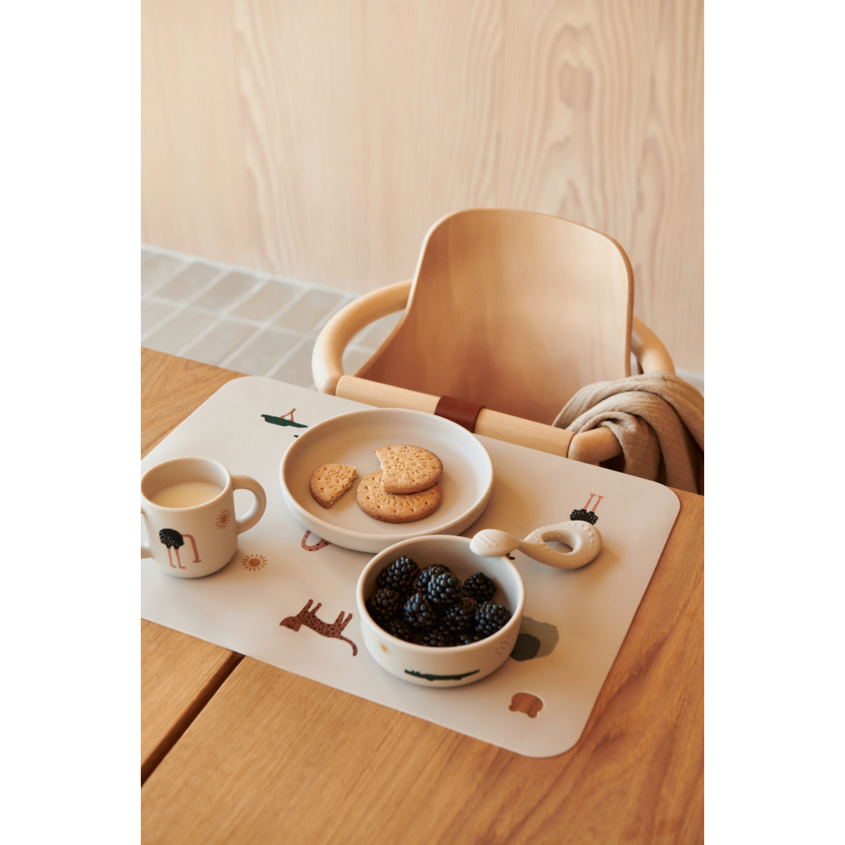 Liewood VIVI Silikon Geschirrset - Safari sandy mix - Geschirr satz