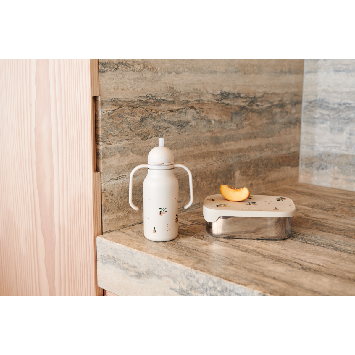 Liewood ARTHUR Lunchbox - Peach / Sea shell mix - Brotdose