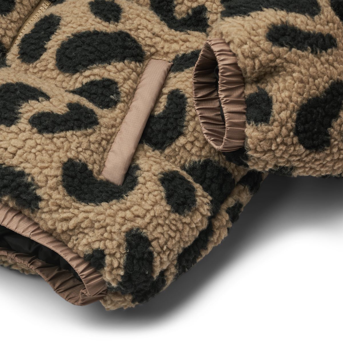 Liewood Niko Fleece-Pufferjacke - Mega leo / oat mix - Jacke