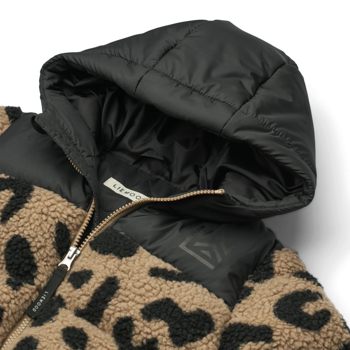 Liewood Niko Fleece-Pufferjacke - Mega leo / oat mix - Jacke