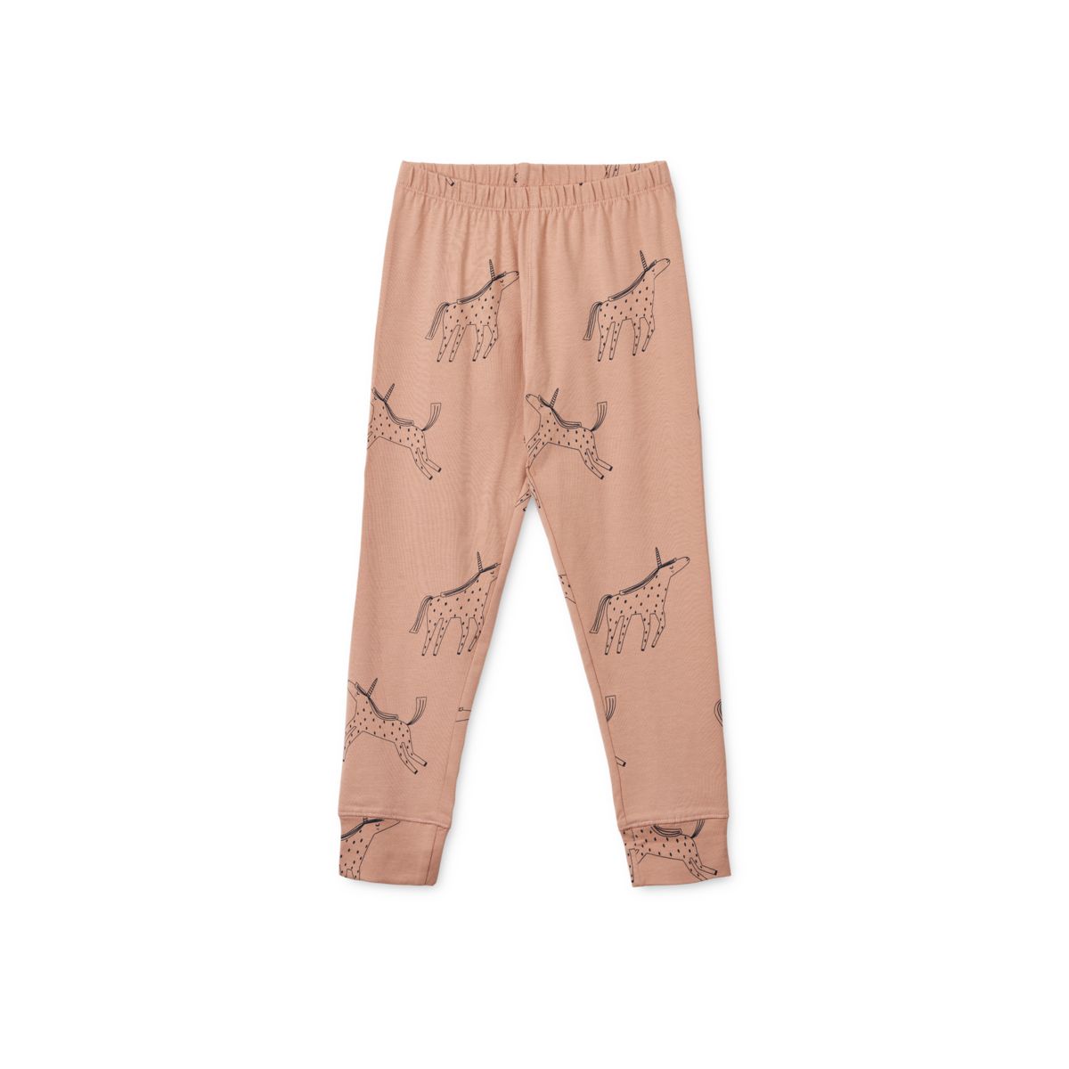 Wilhelm Bedrucktes Rüschen-Pyjama-Set - Unicorn / Pale tuscany