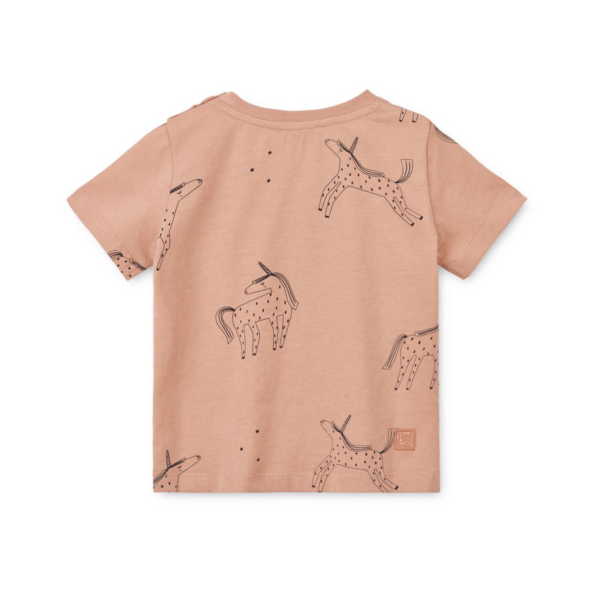 Liewood Apia Baby Bedrucktes Kurzarm T-Shirt - Unicorn / Pale tuscany - T-shirt