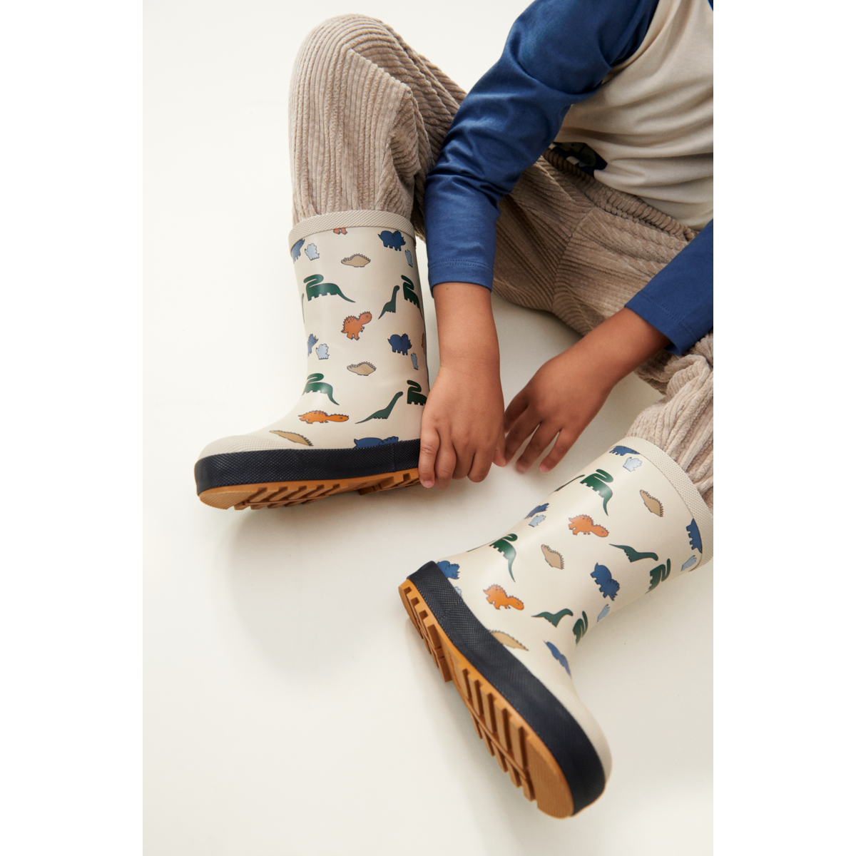 Liewood MASON Thermo-Regenstiefel - Dinosaurs / Mist - Thermo-Stiefel