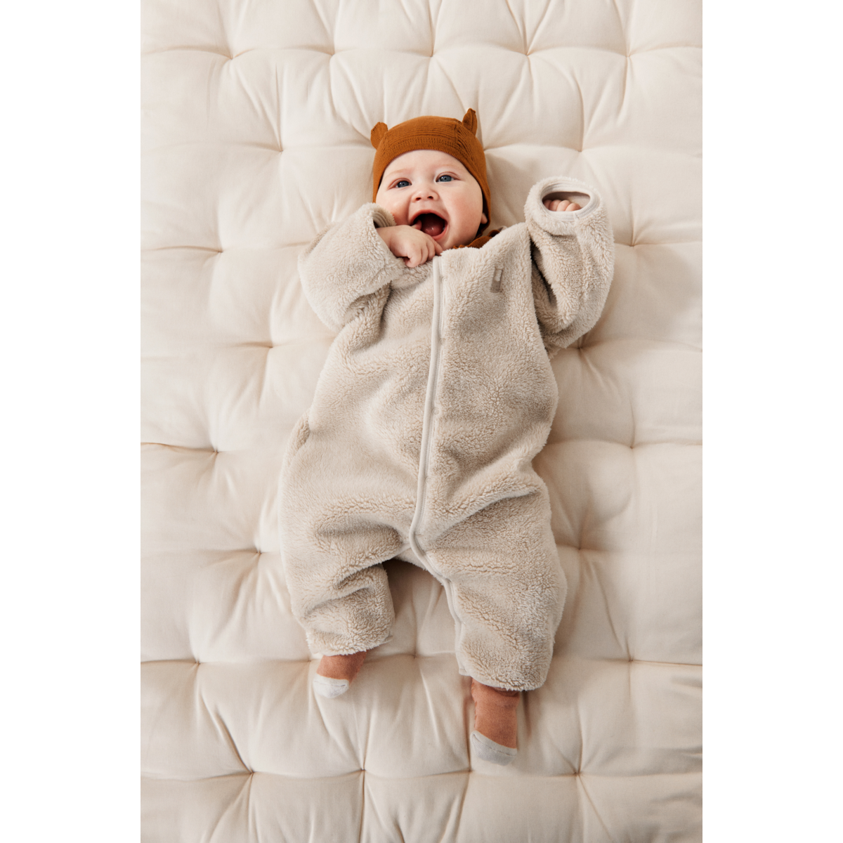 Liewood BAILEY Baby Fleece Overall - Sandy - SUIT