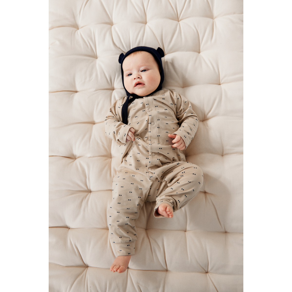 Liewood Birk Pyjama-Jumpsuit - Double dot / SIlver lining - Pyjama-Jumpsuit