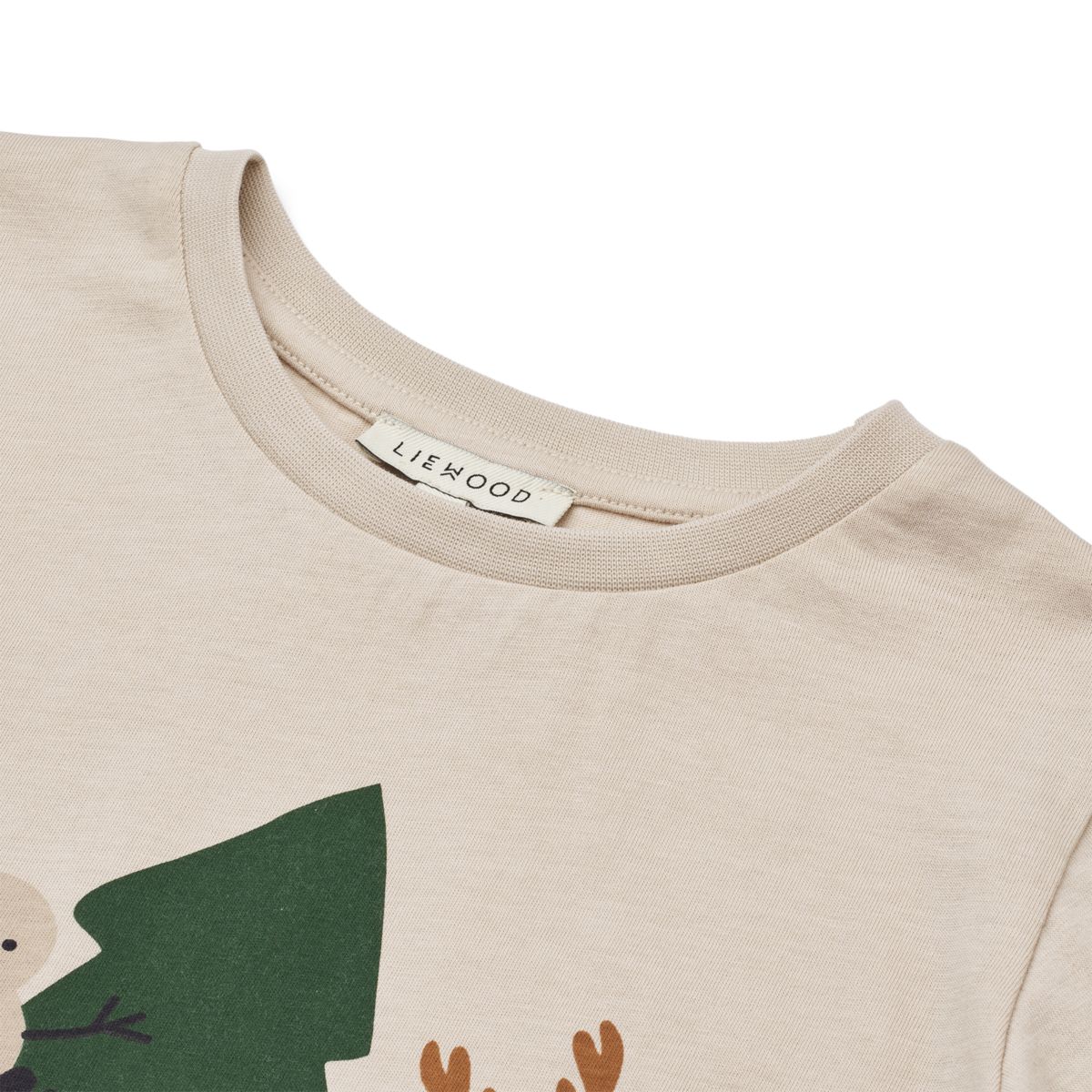 Liewood Apia Placement Langarm T-Shirt - Holiday friends / Sandy - T-shirt