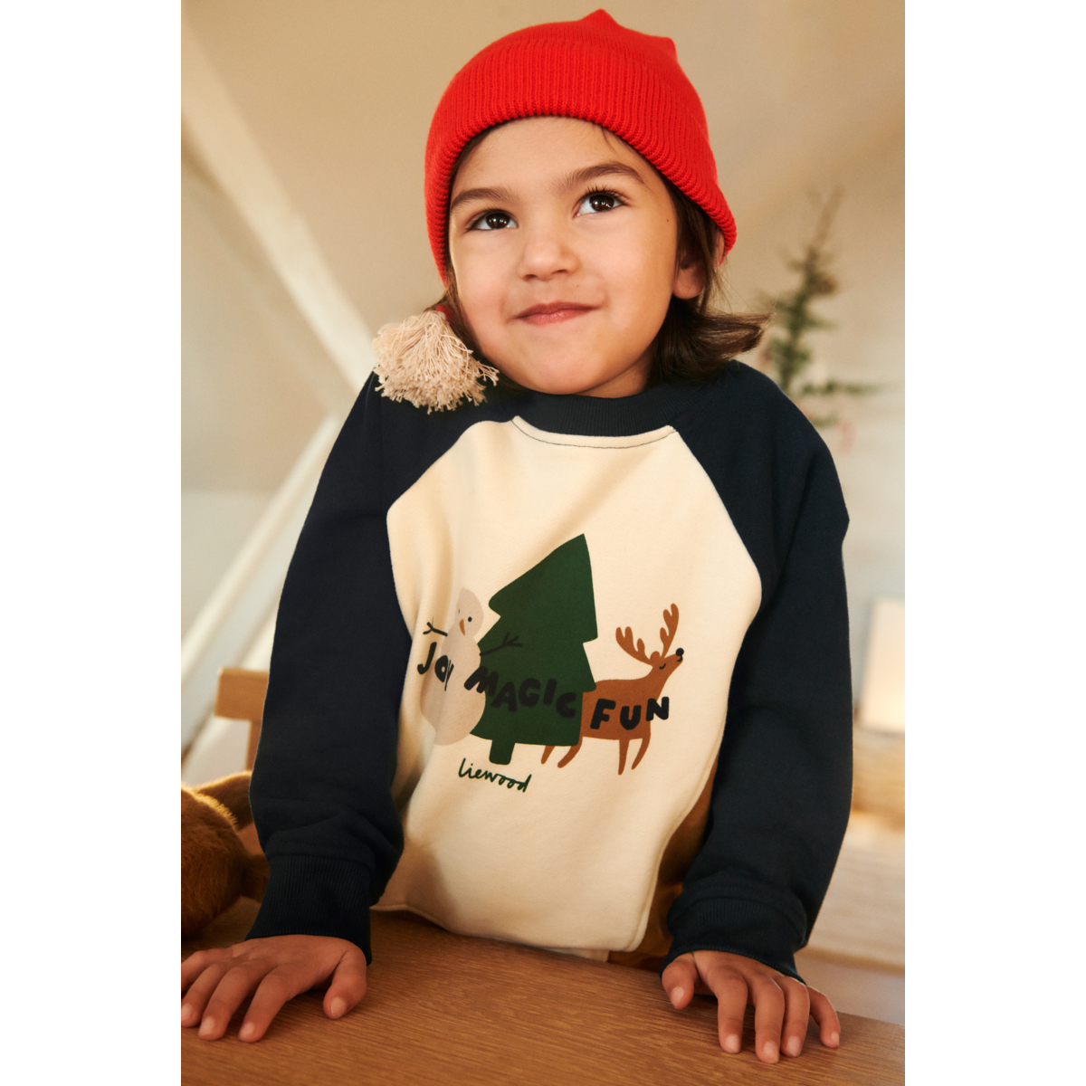 Liewood Aude Sweatshirt mit Aufdruck - Holiday friends / Sandy - Sweatshirts