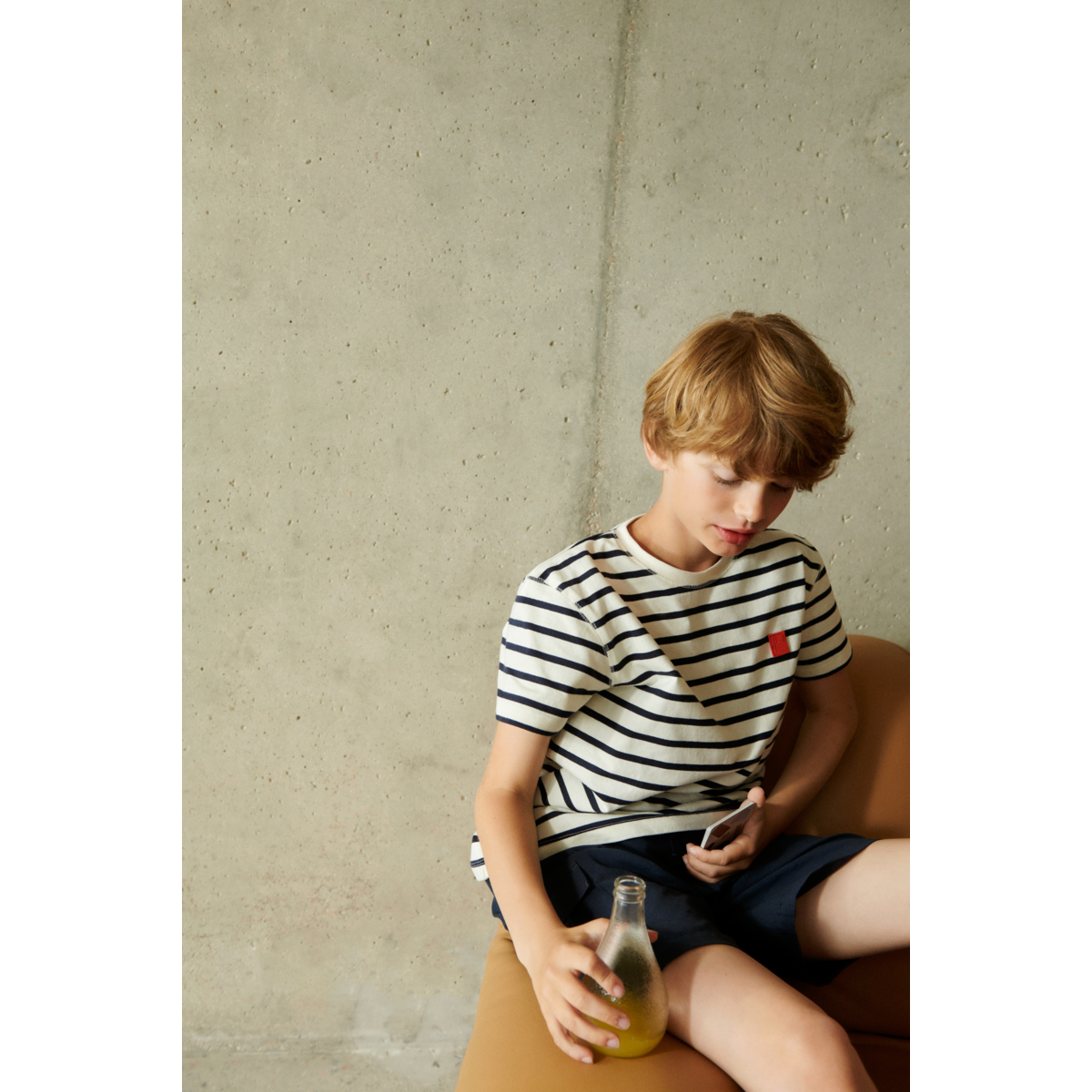 Liewood Sixten Gestreiftes T-Shirt aus Baumwolle - Y/D Stipes Classic navy / Creme de la creme - T-shirt