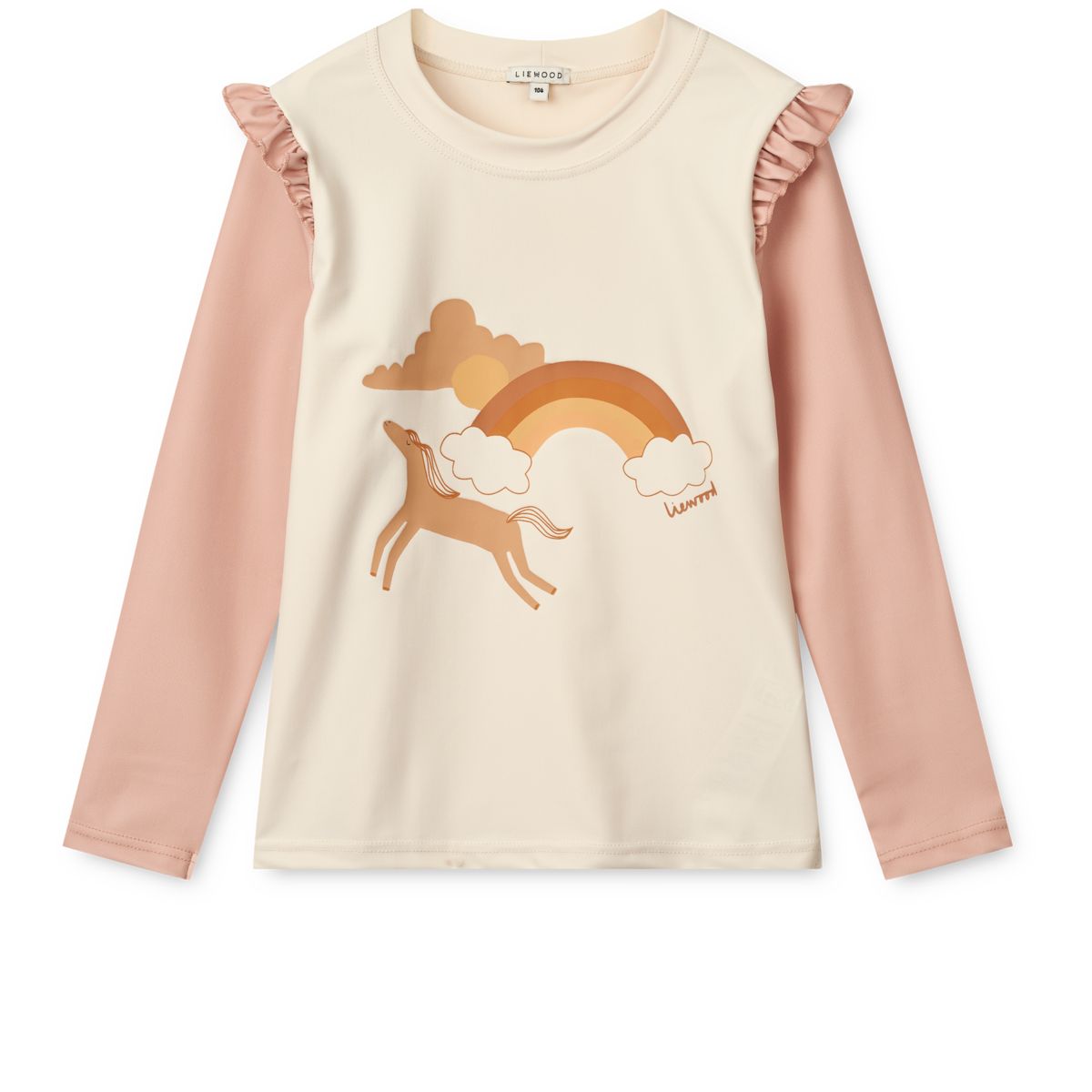 Liewood Tenley Badeshirt mit Aufdruck - Pale tuscany / Ecru - Schwimm-T-Shirt