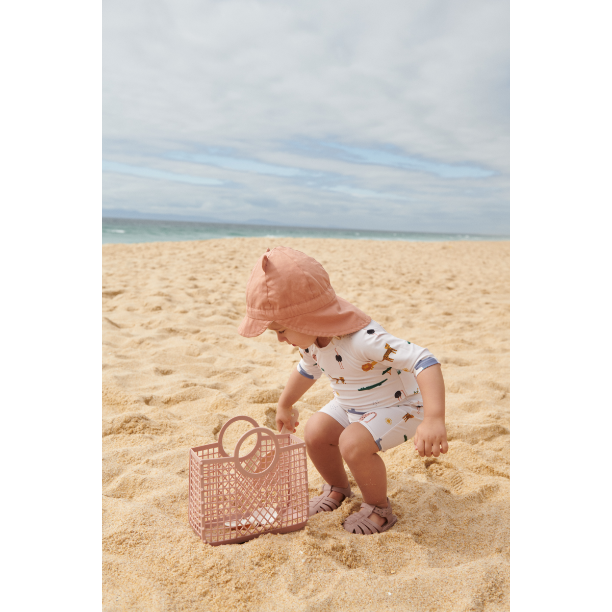 Liewood THOR Baby Bade-Spielanzug - Safari sandy mix - Badeanzug