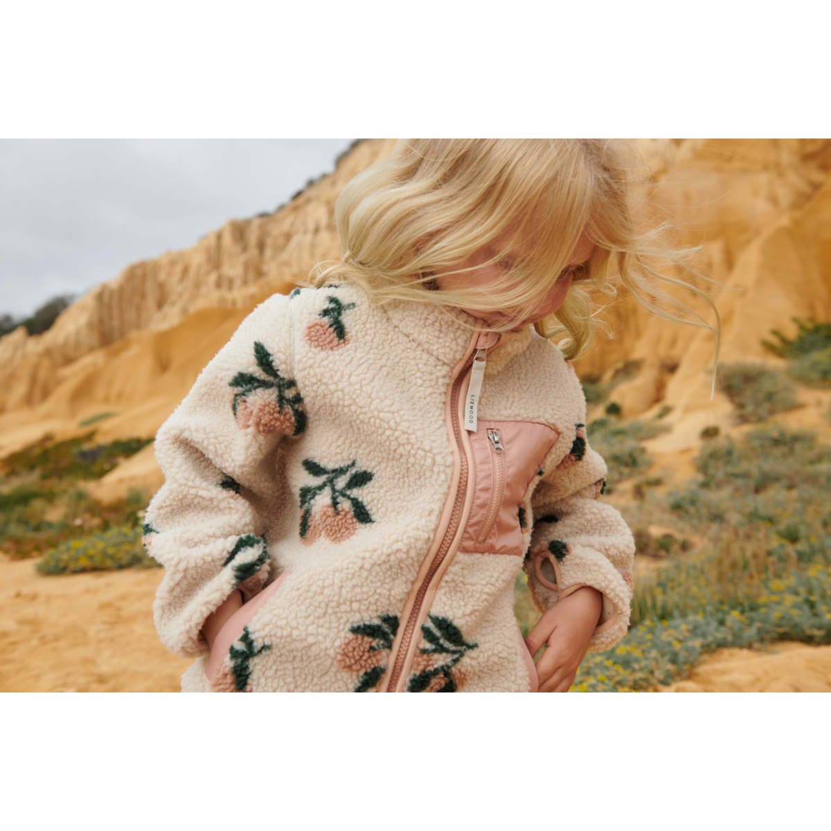 Liewood Nolan Pile Jacket - Peach / Sea shell - JACKET