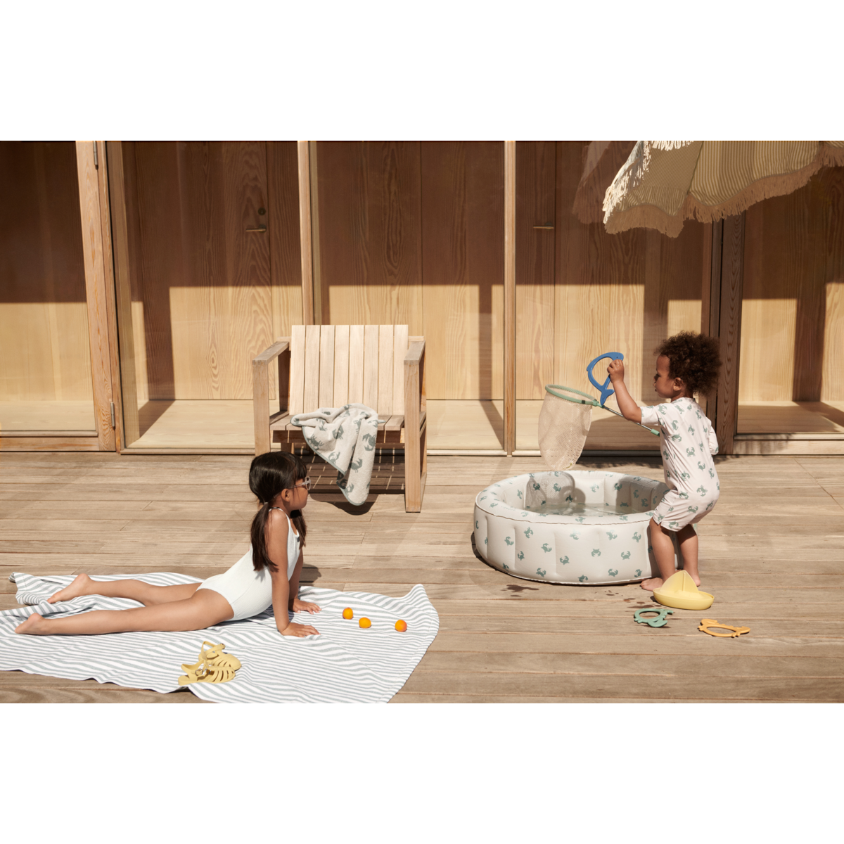 Liewood Max Schwimm-Jumpsuit - Crab / Sandy - Badeanzug