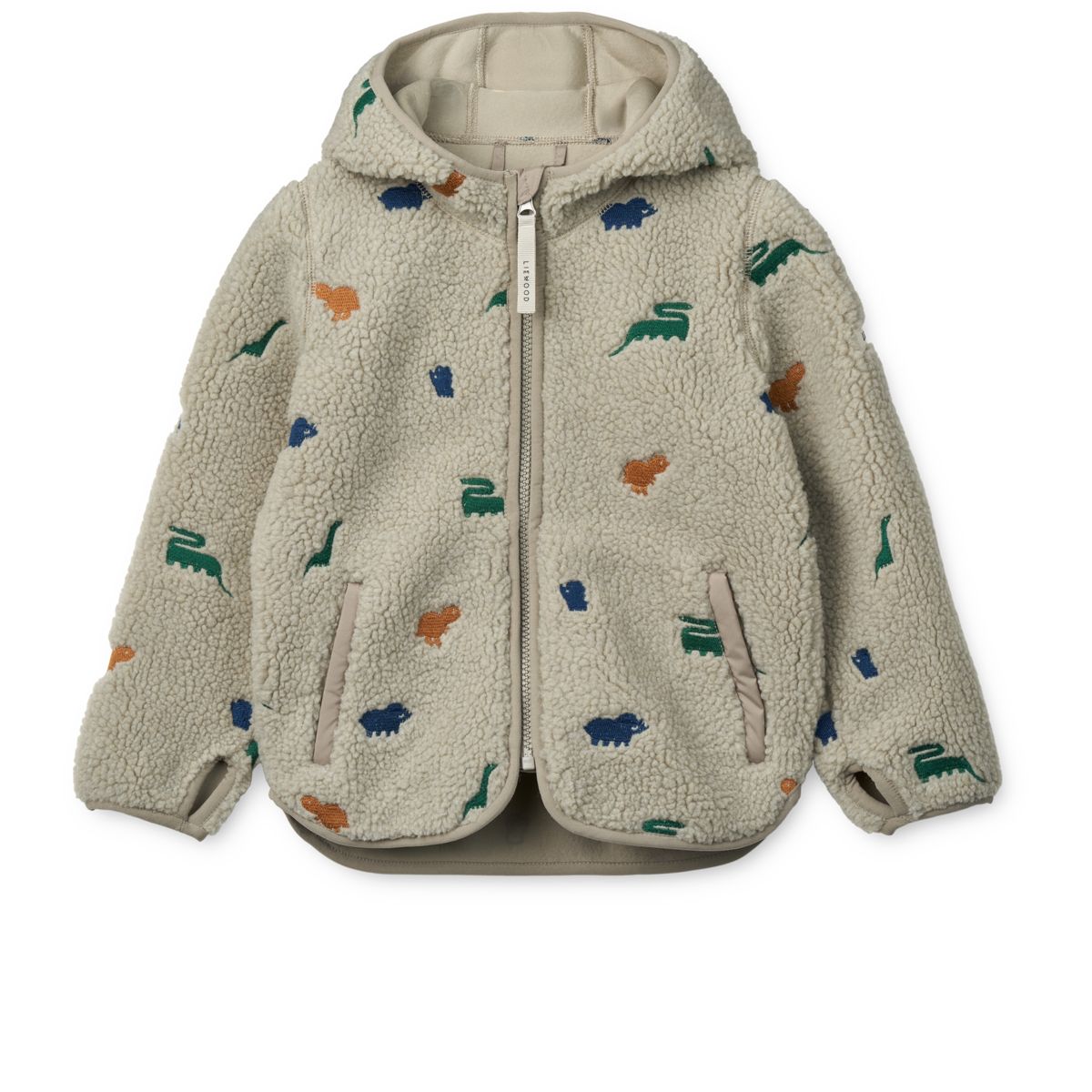 Liewood MARA Fleecejacke - Dinosaur / Mist embroidery - Jacke