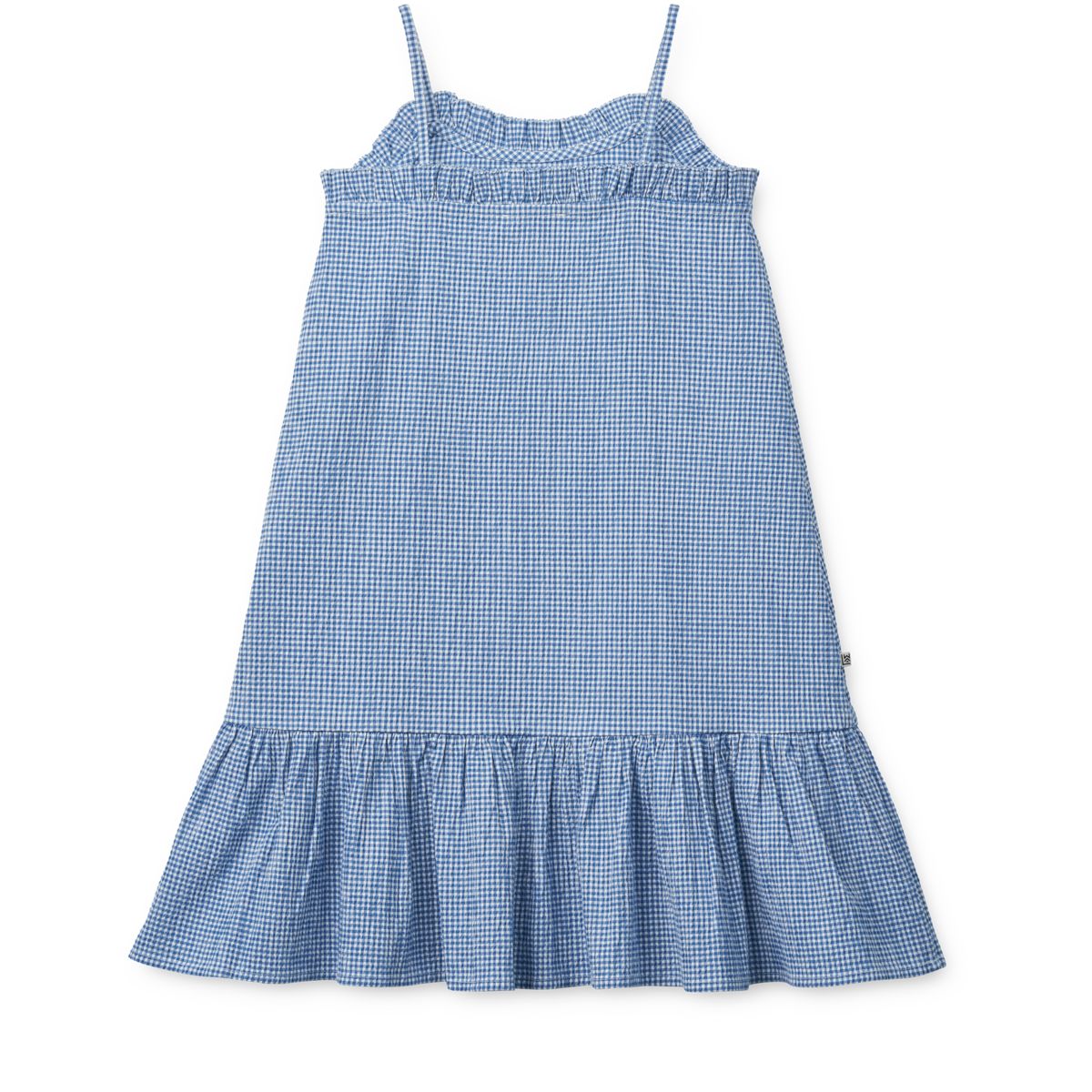 Liewood SOPHIA Seersucker-Kleid - Y/D Check Riverside / Crisp white - Kleid