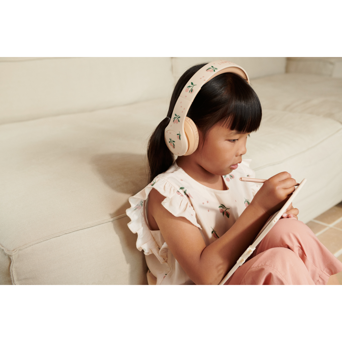 Liewood Quinn Kabellose Kopfhörer - Peach / Sea shell - Musikinstrument