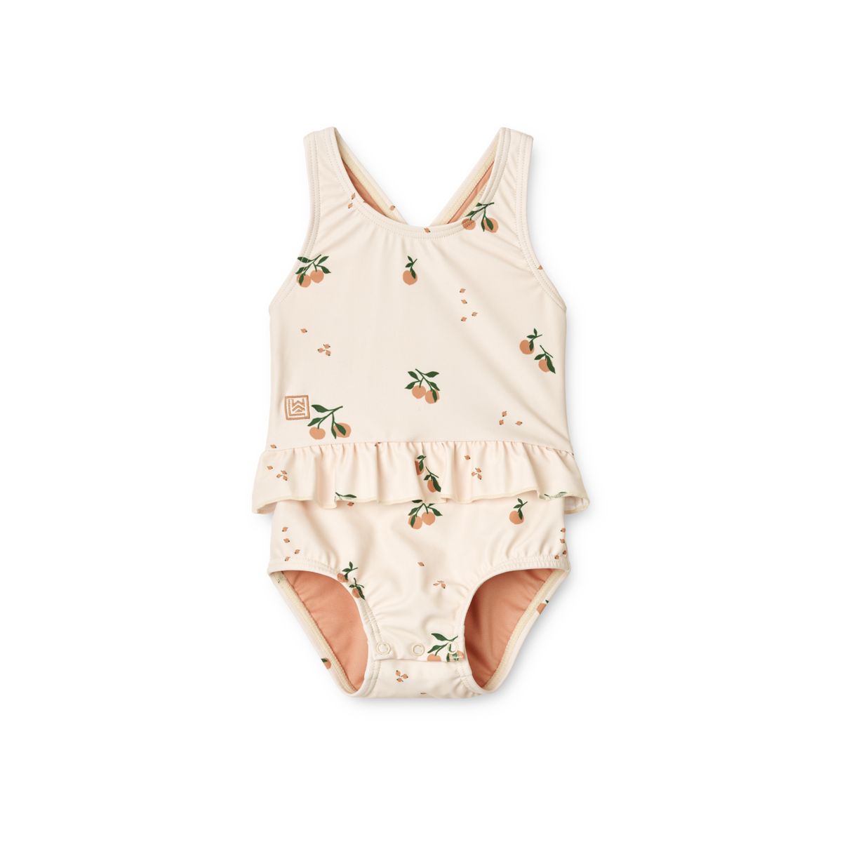 Liewood AMINA Print Baby Badeanzug - Peach / Sea shell - Badeanzug