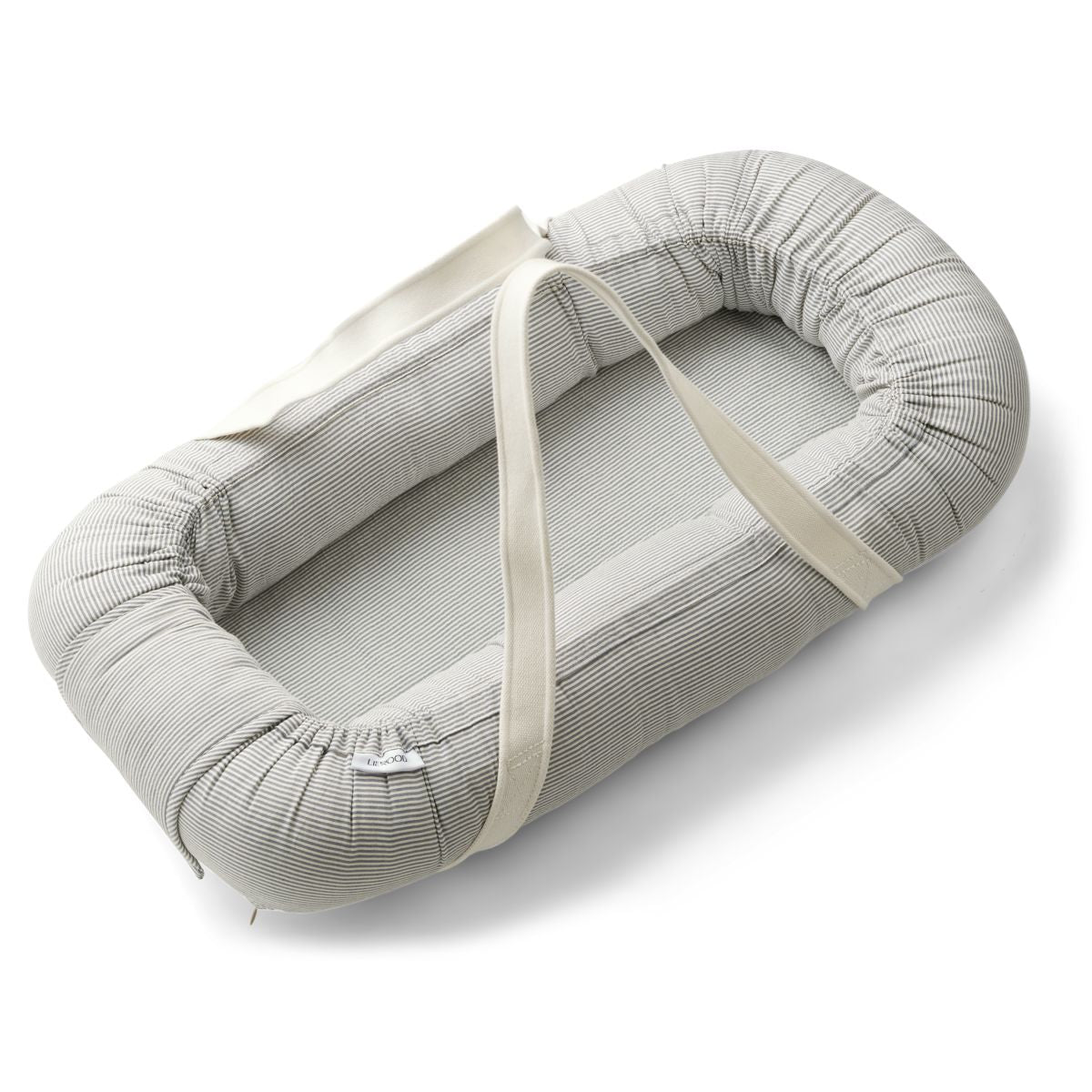 Liewood GRO Gestreifter Babylift/Nest - Y/D stripe: Blue wave/creme de la creme - Babylift
