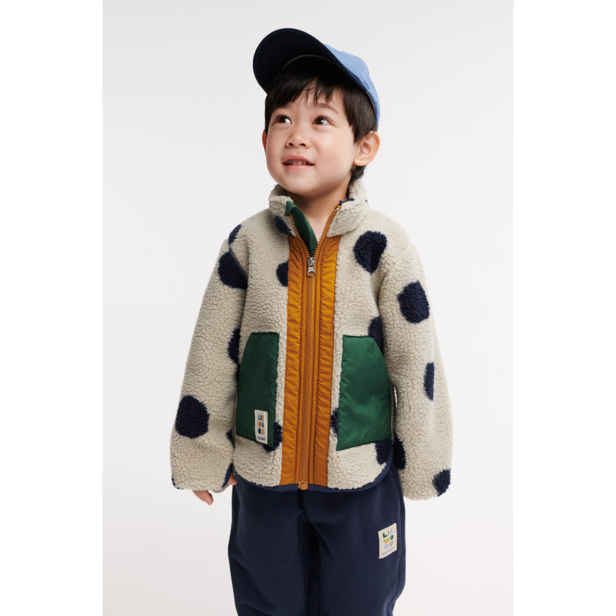 Liewood NOAM Fleecejacke - Spot dots / Mist - Jacke